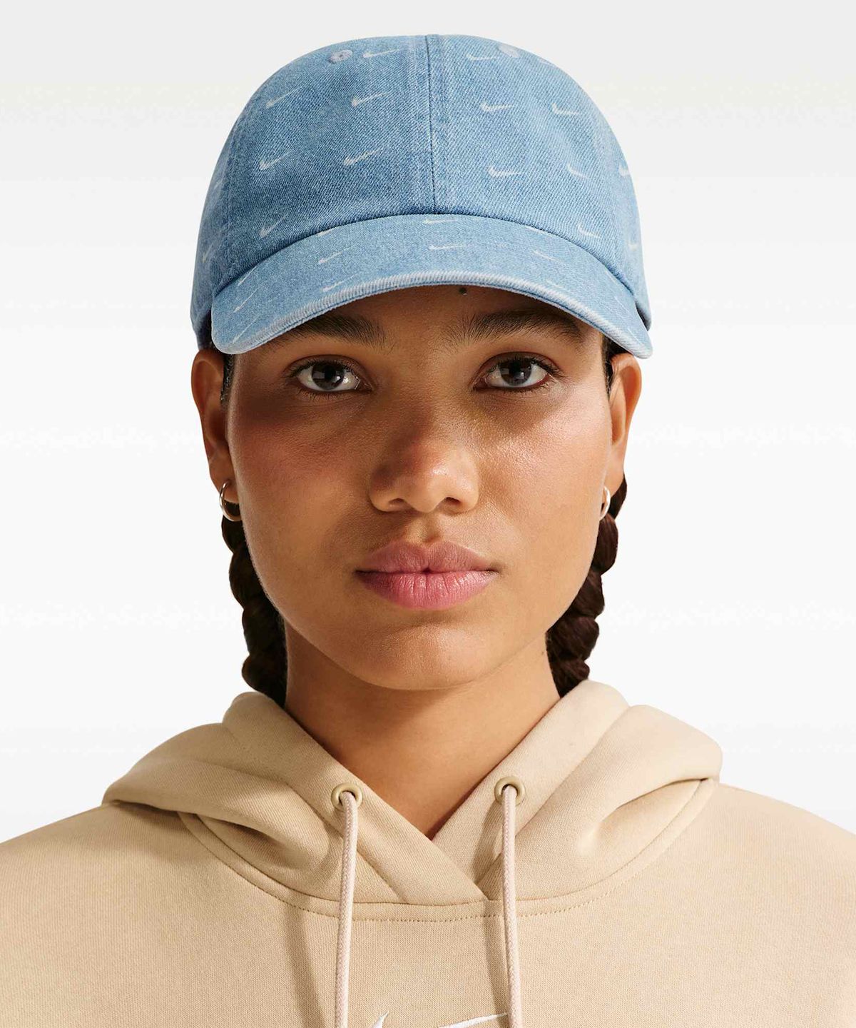 나이키(NIKE) 클럽 언스트럭처 데님 캡 - 에게안 스톰:썬더 블루:화이트 / HQ0360-429