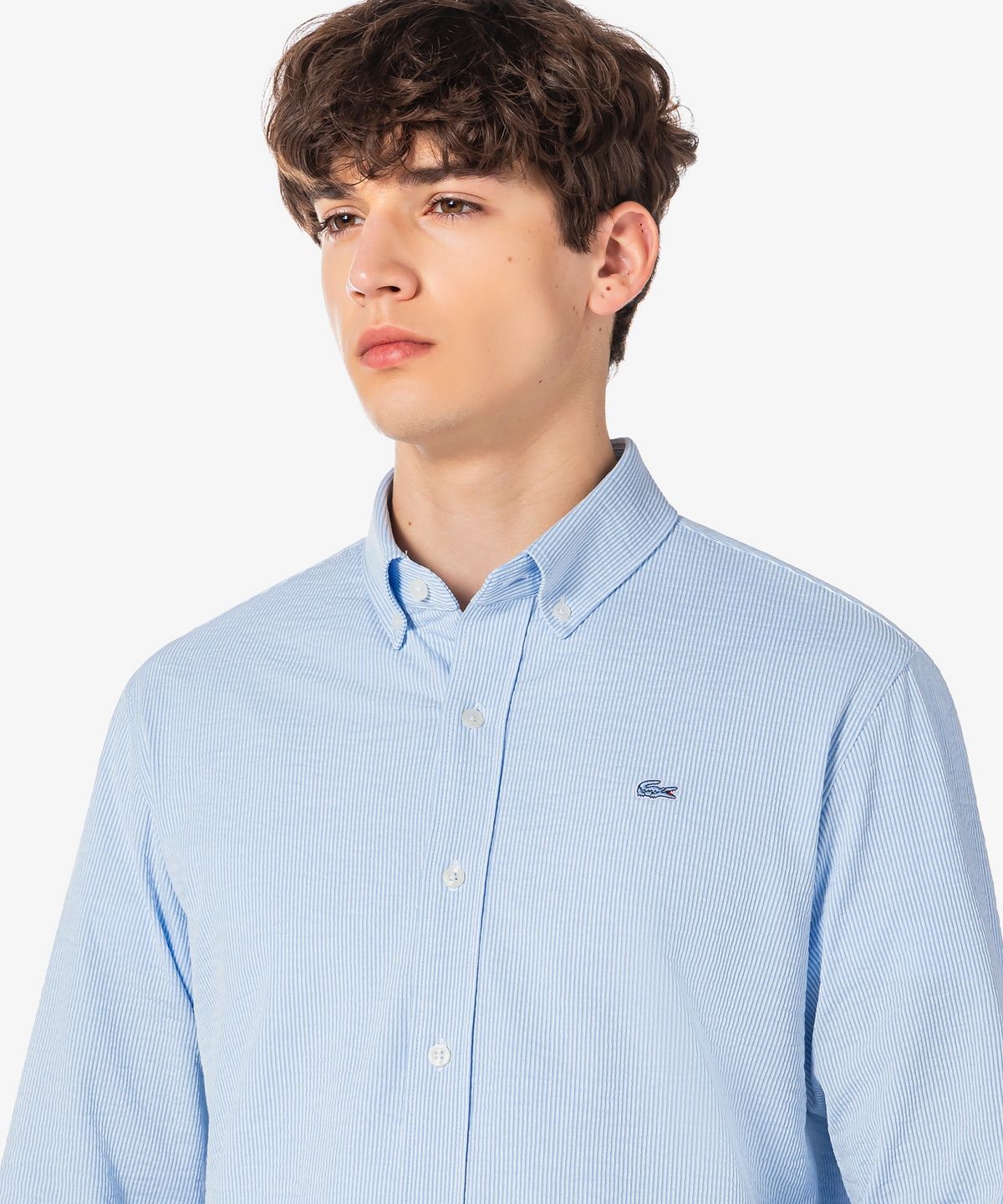 라코스테(LACOSTE) 남성 저지 스트라이프 셔츠 CH542E-56G AEY
