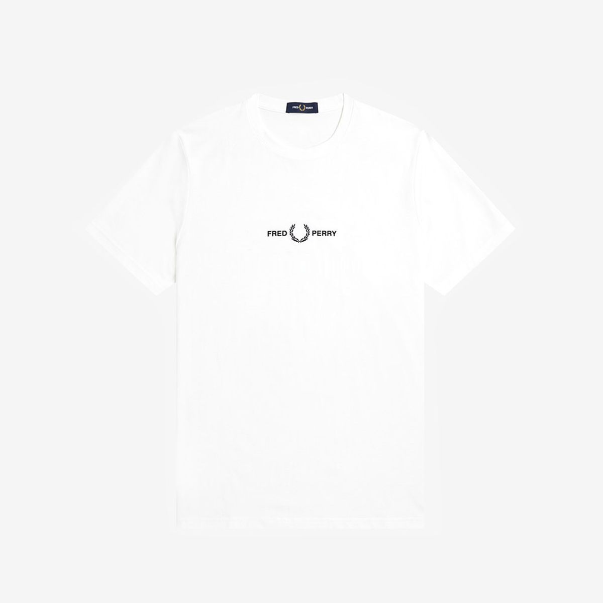 프레드페리(FRED PERRY) [Baseline] 엠브로이더드 티셔츠 - 화이트 AFPM2G94580-100