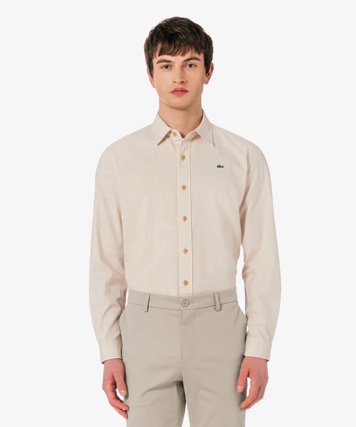 라코스테(LACOSTE) 남성 샴브레이 셔츠 CH913E-56G X6F