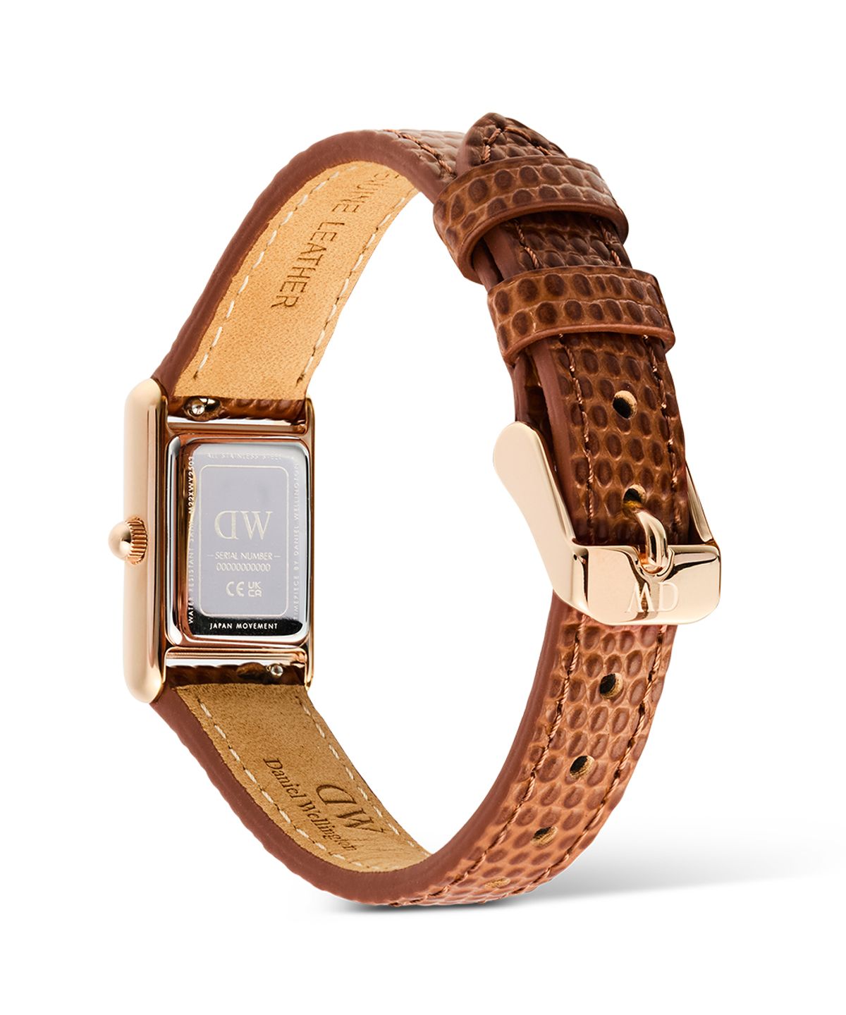 다니엘 웰링턴(DANIEL WELLINGTON) BOUND MINI LIGHT BROWN LIZARD 빈티지 가죽 시계
