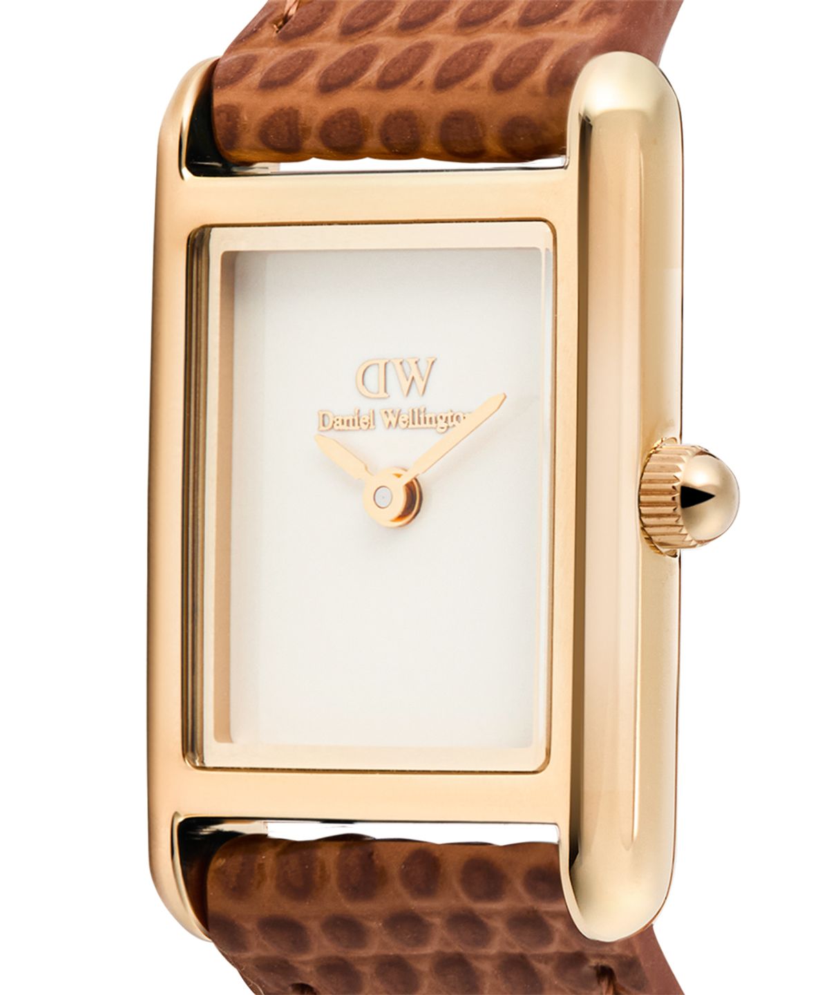 다니엘 웰링턴(DANIEL WELLINGTON) BOUND MINI LIGHT BROWN LIZARD 빈티지 가죽 시계