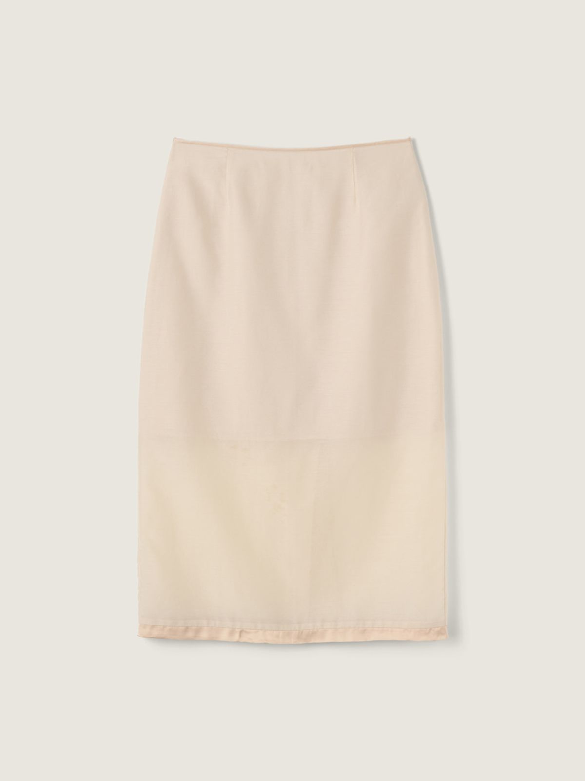 시엔느(SIENNE) Sasha Sheer Skirt (Peach Beige)