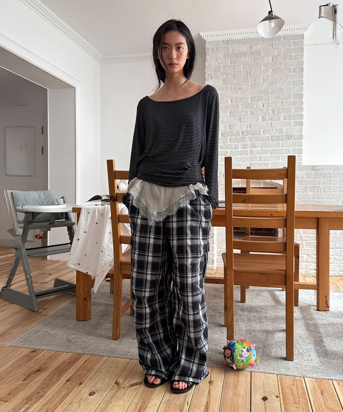다이애그널(DIAGONAL) WAIST STOPPER CARGO PANTS (mix1)