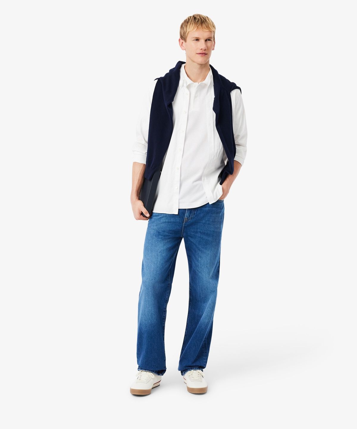라코스테(LACOSTE) 남성 크록 시그니처 루즈핏 반팔 폴로 셔츠 PH7757-56G 001