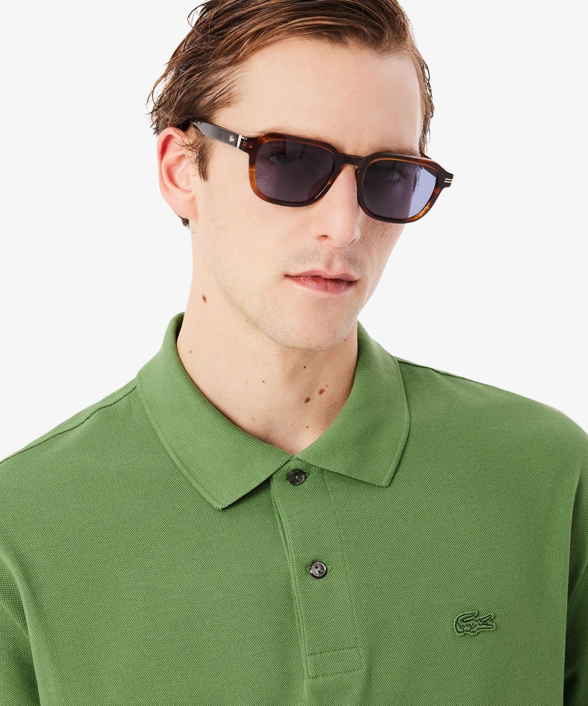 라코스테(LACOSTE) 남성 크록 시그니처 루즈핏 반팔 폴로 셔츠 PH7757-56G 02M