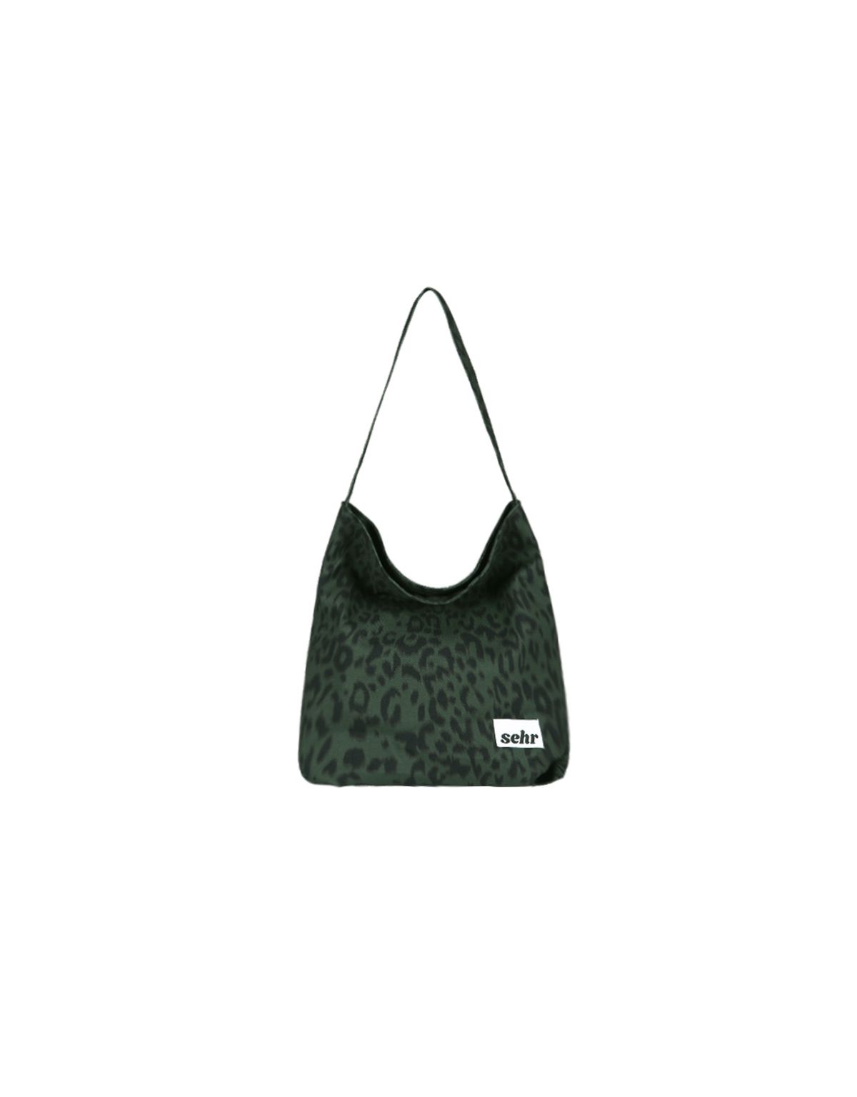 세르(SEHR) Leopard Bucket Bag (Dark Green)