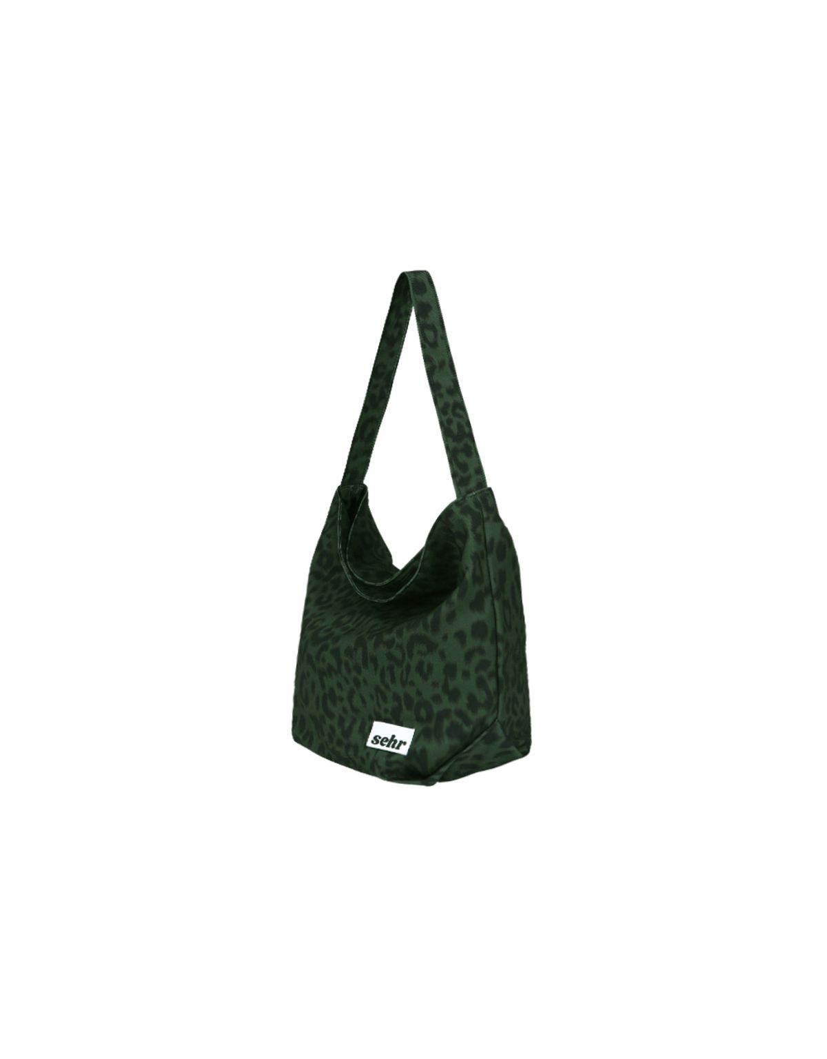 세르(SEHR) Leopard Bucket Bag (Dark Green)