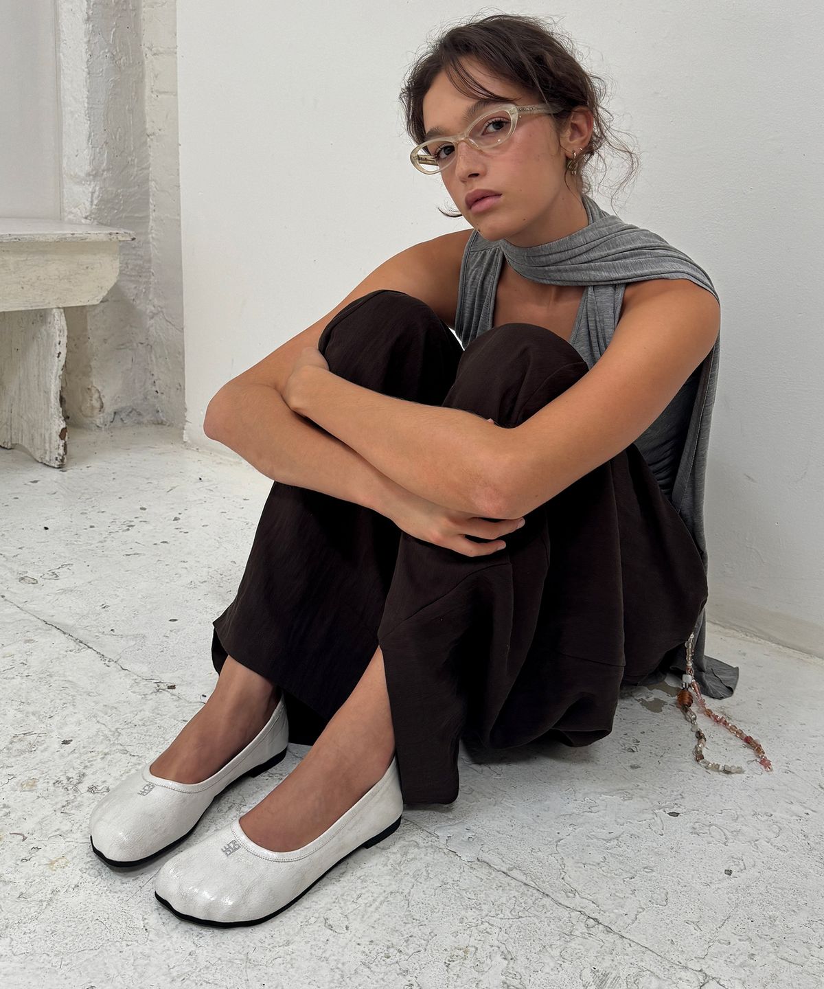 포기무디(FOGGY MOODY) Toe 0029-1. Flat Shoes - Cracked 2colors