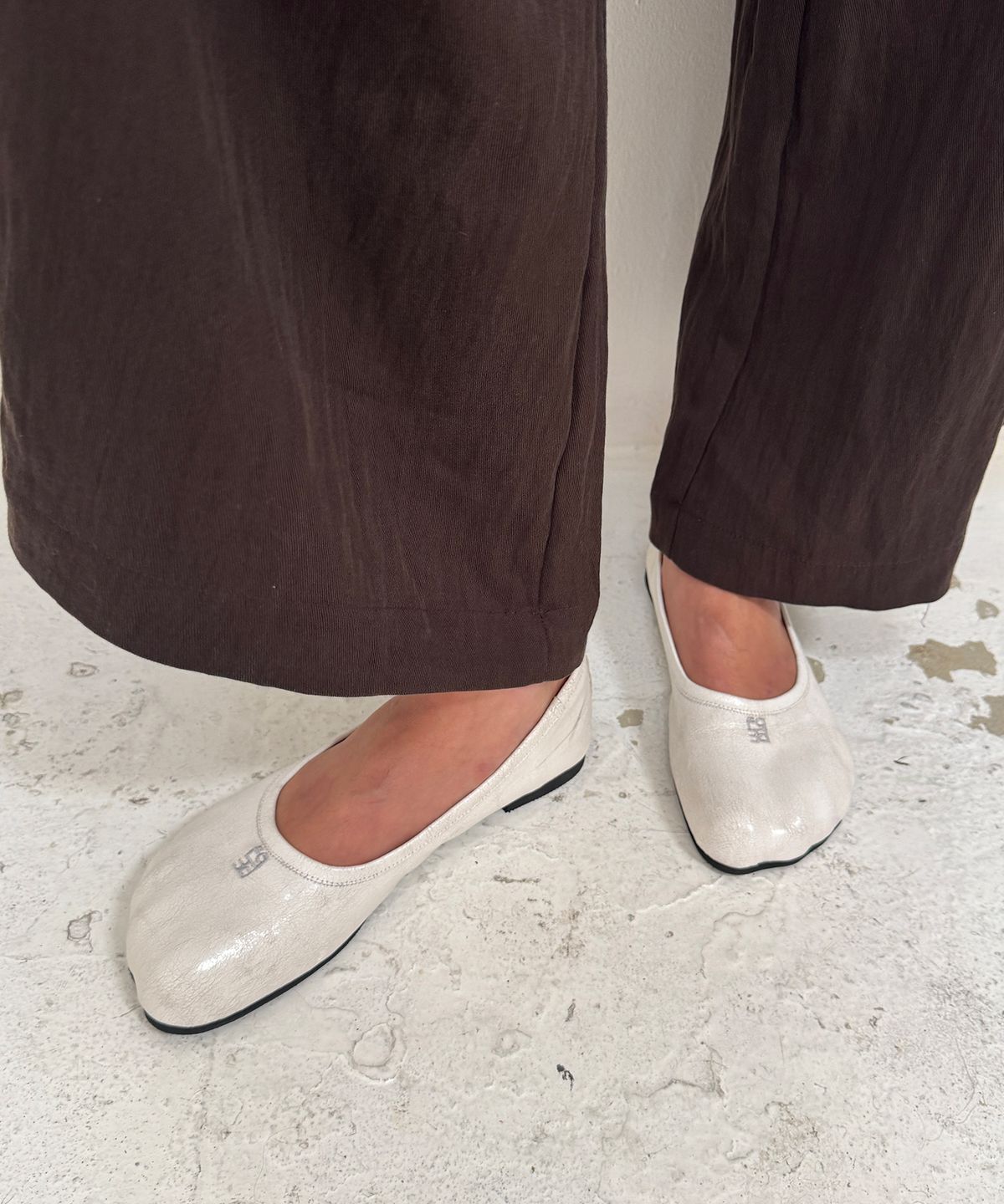 포기무디(FOGGY MOODY) Toe 0029-1. Flat Shoes - Cracked 2colors