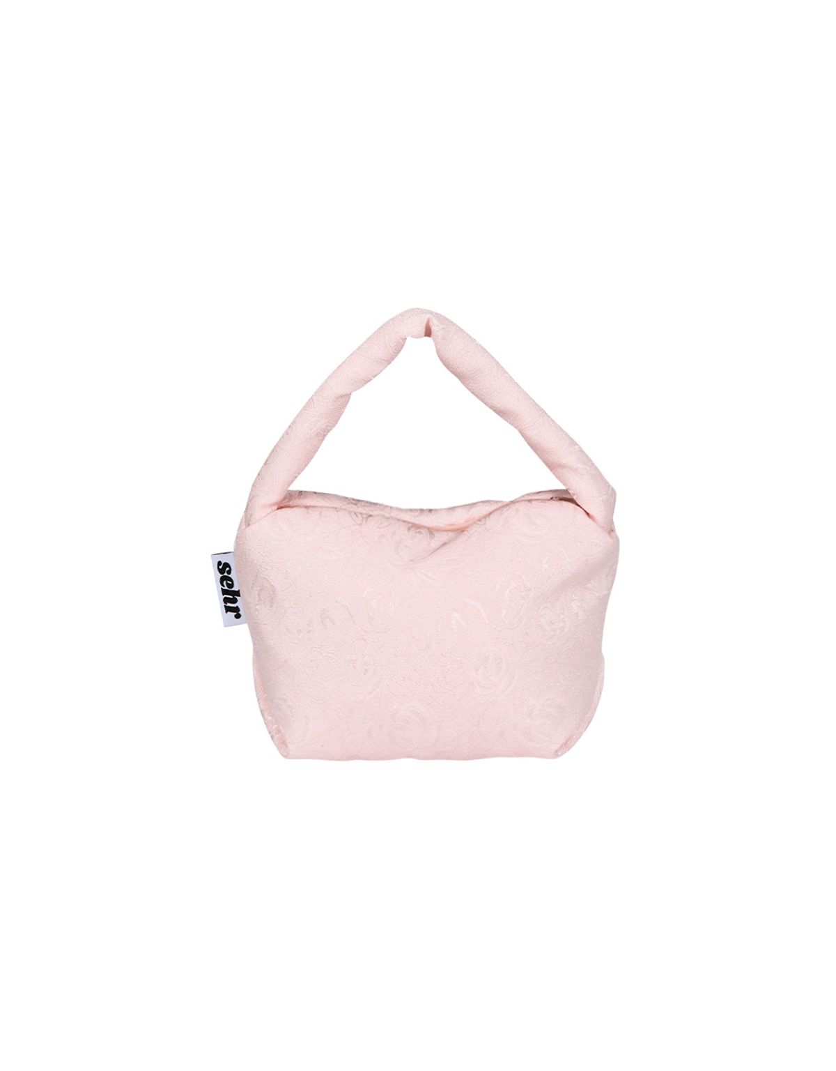 세르(SEHR) Flower Jacquard Pouch Bag (Light Pink)