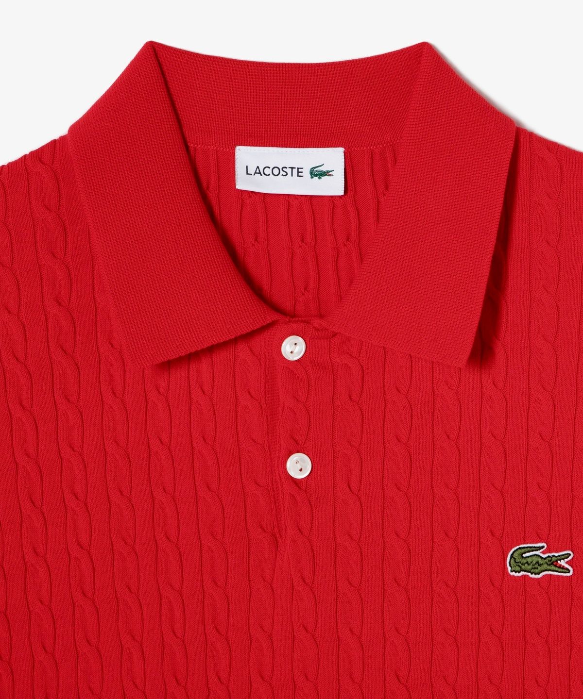 라코스테(LACOSTE) 남성 케이블 반팔 스웨터 폴로 셔츠 PH368E-56G 240