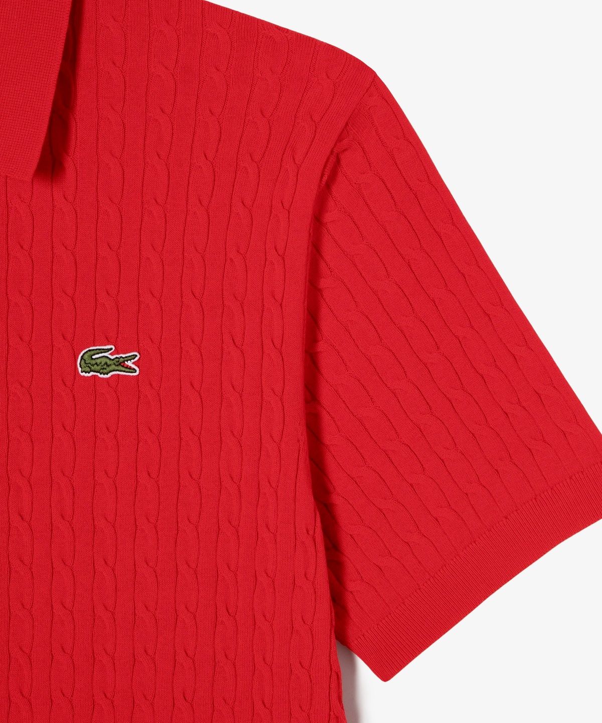 라코스테(LACOSTE) 남성 케이블 반팔 스웨터 폴로 셔츠 PH368E-56G 240