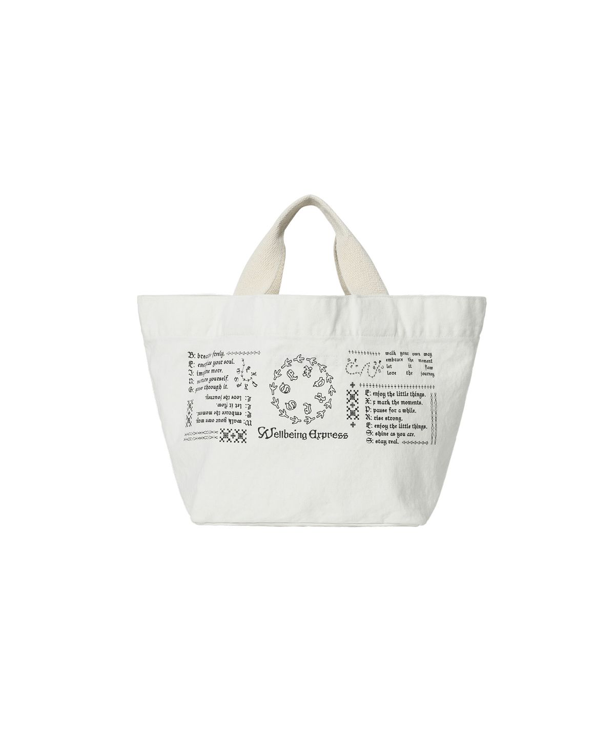 웰빙익스프레스(WELLBEING EXPRESS) Message Mini Eco Bag White