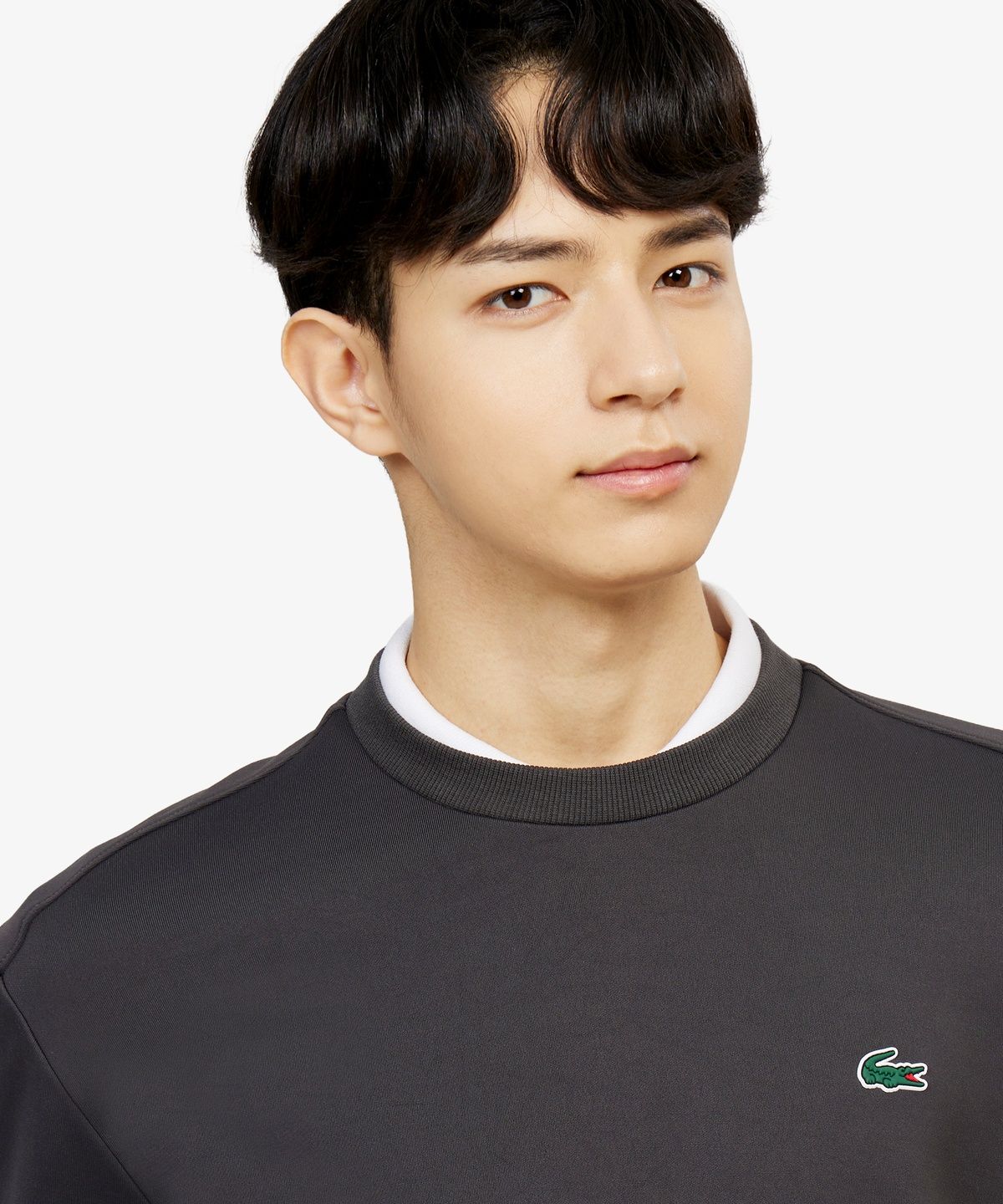 라코스테(LACOSTE) 남성 에어 저지 셋업 크루넥 SH799E-56G S5T