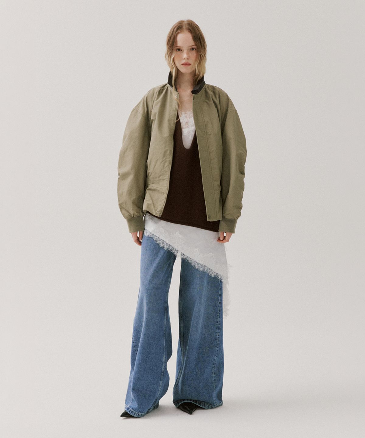 알엠알엔(RMRN) CINCHED WAIST BOMBER JACKET
