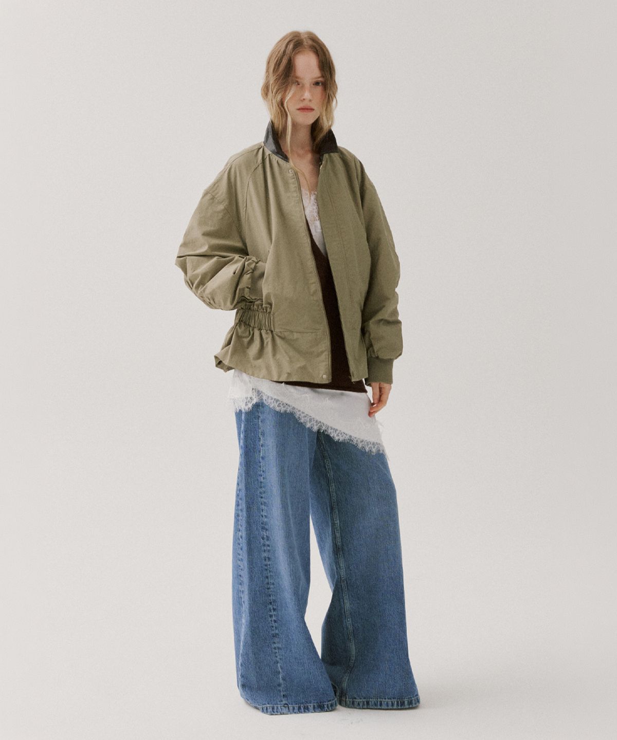 알엠알엔(RMRN) CINCHED WAIST BOMBER JACKET