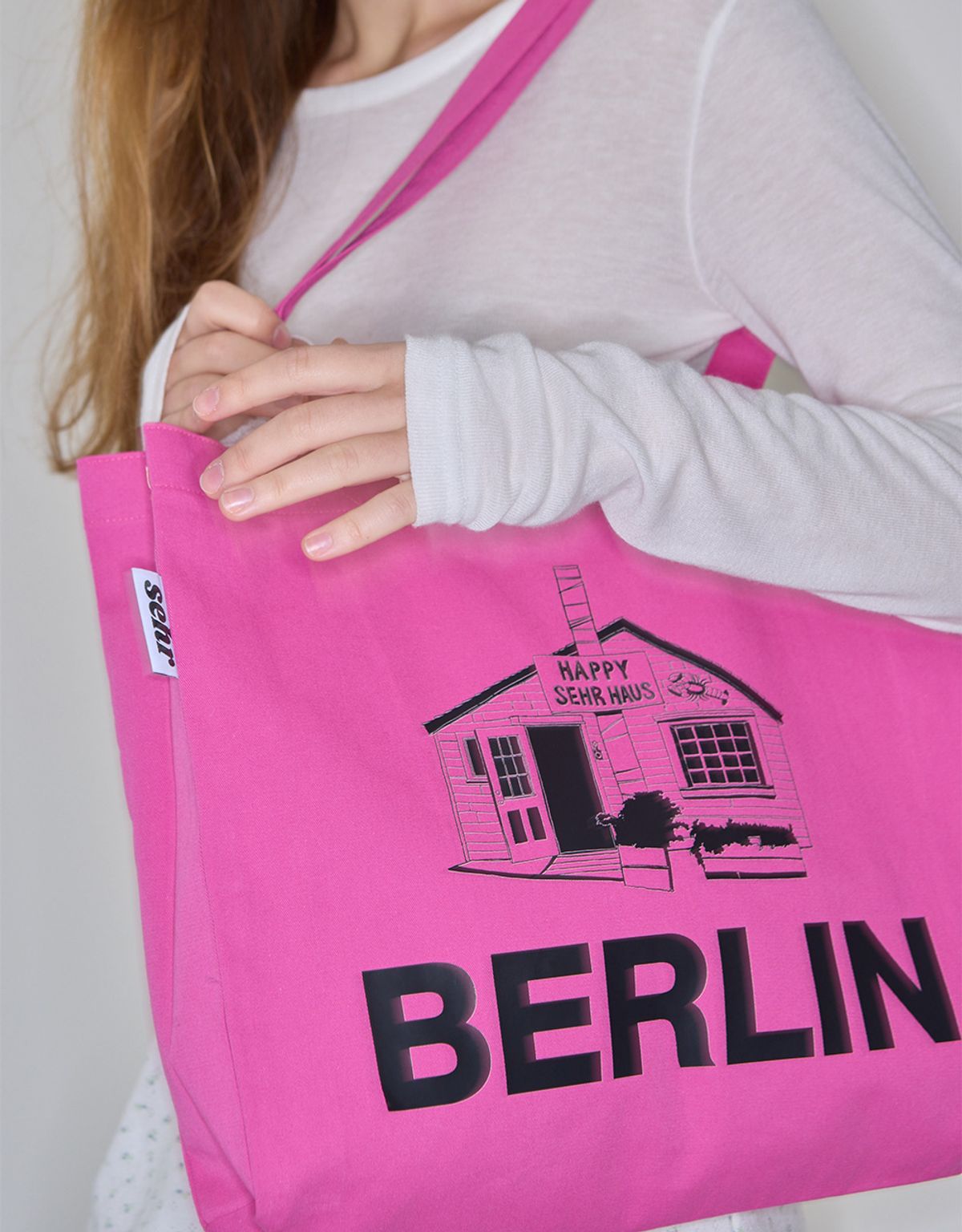 세르(SEHR) Light Twill Middle Bag (Berlin-Pink)