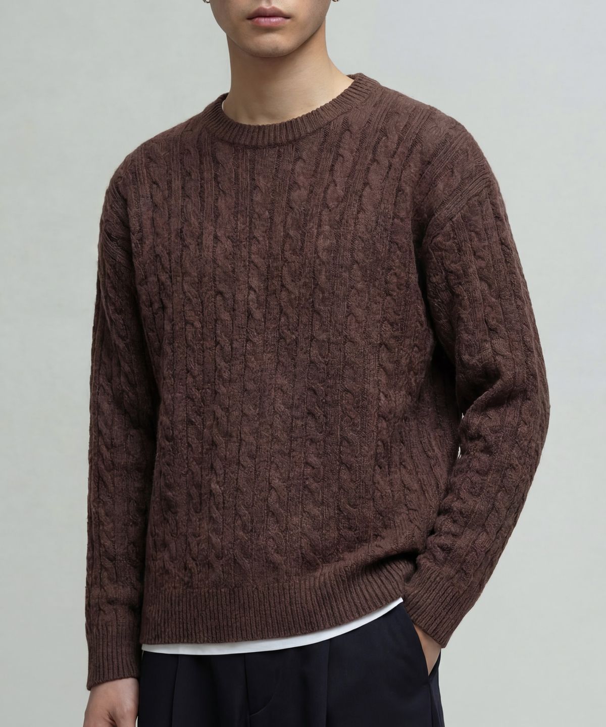 베리베인(VERYVAIN) CODE CABLE SOFT KNIT - 4 COLOR