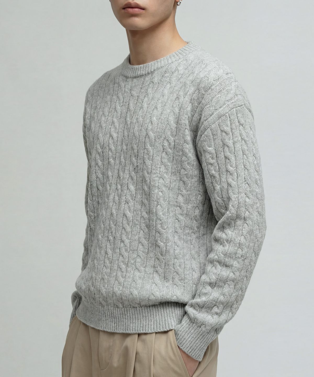 베리베인(VERYVAIN) CODE CABLE SOFT KNIT - 4 COLOR