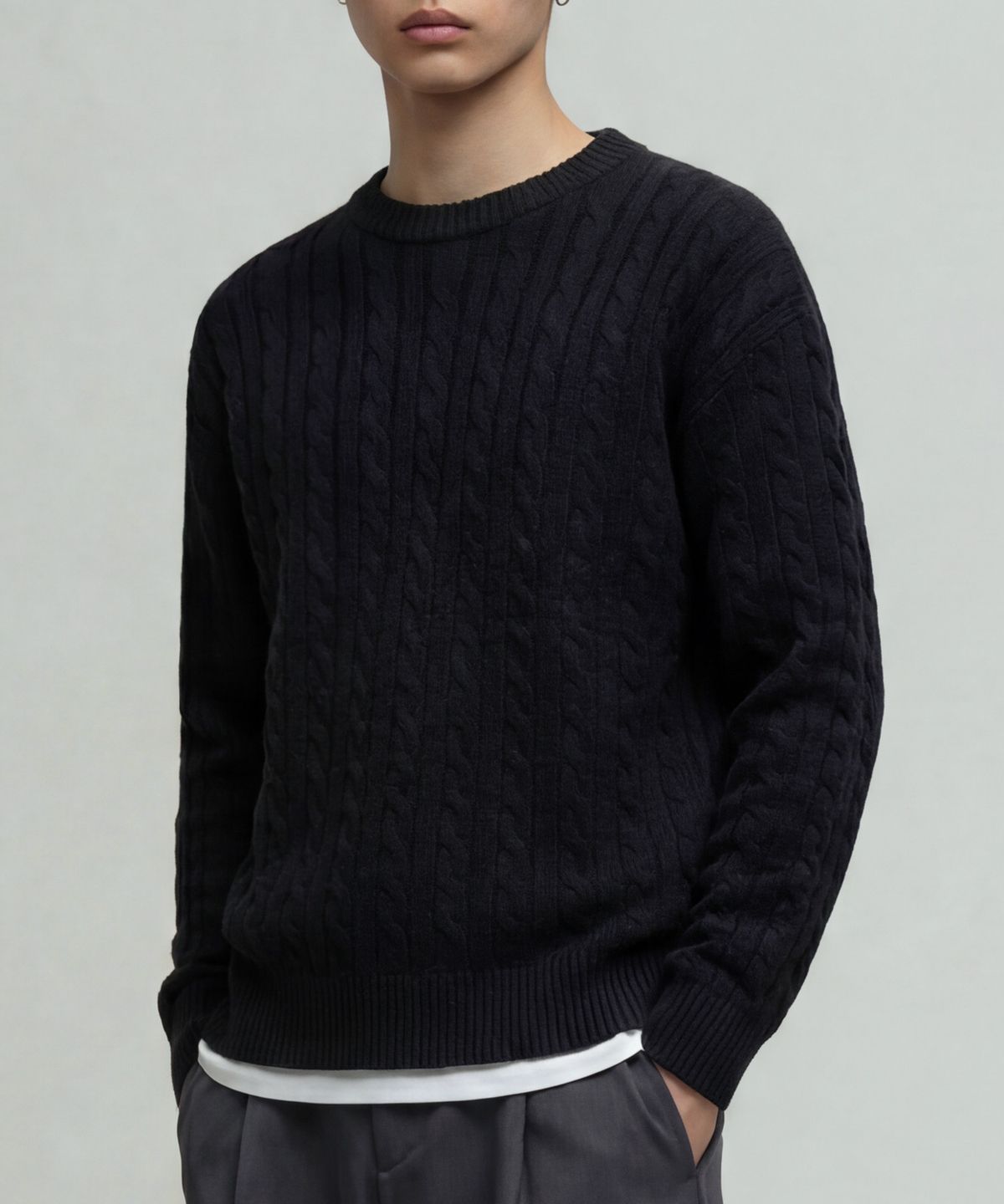 베리베인(VERYVAIN) CODE CABLE SOFT KNIT - 4 COLOR