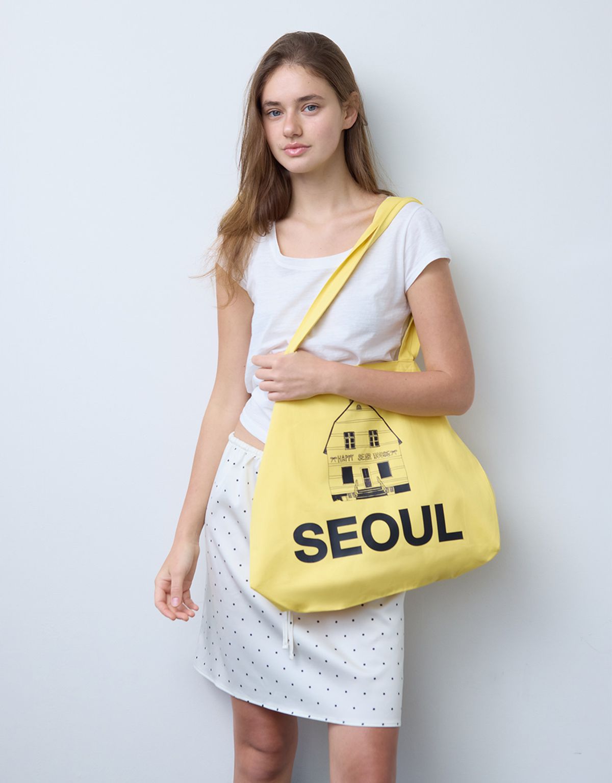 세르(SEHR) Light Twill Big Bag (Seoul-Yellow)