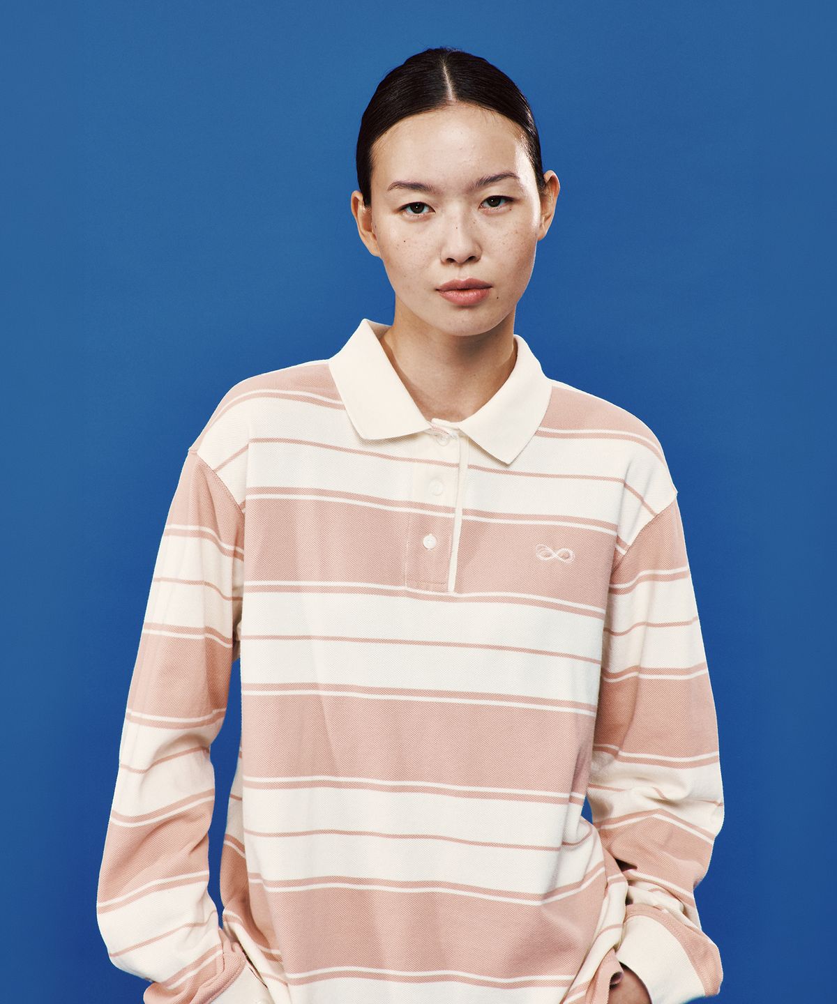 플랙 우먼(PLAC WOMEN) 스트라이프 카라 티셔츠 2colors