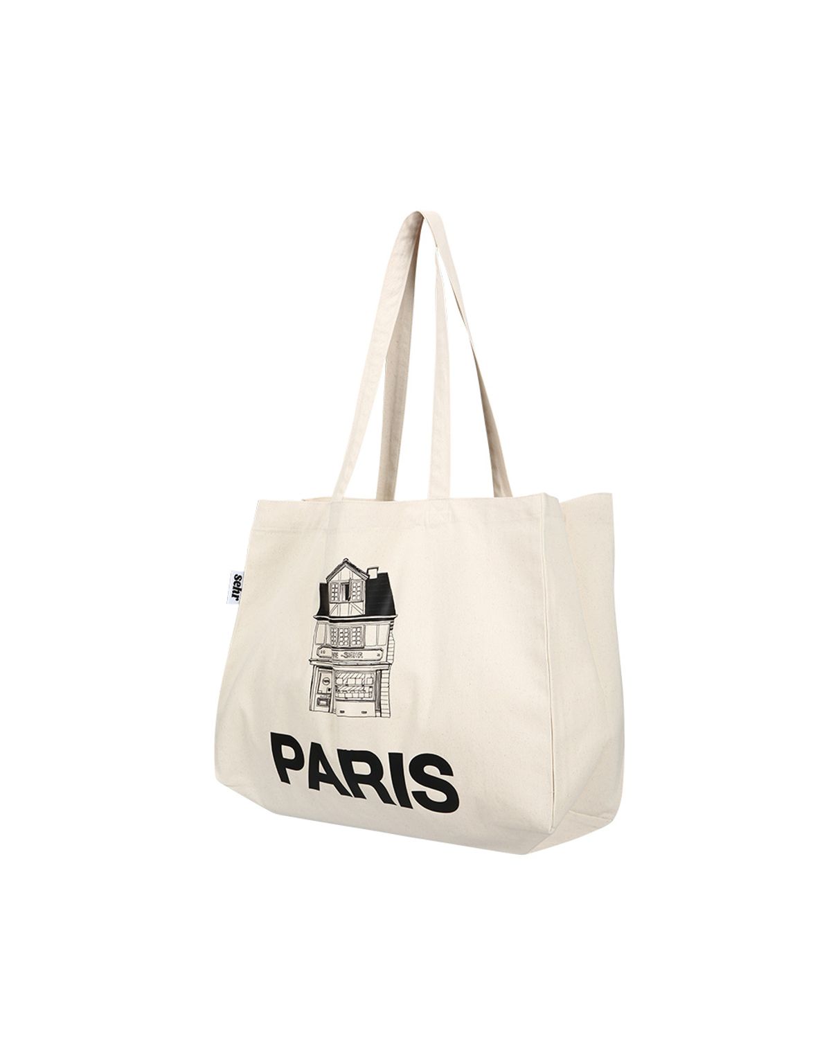 세르(SEHR) Light Twill Big Bag (Paris-Ivory)