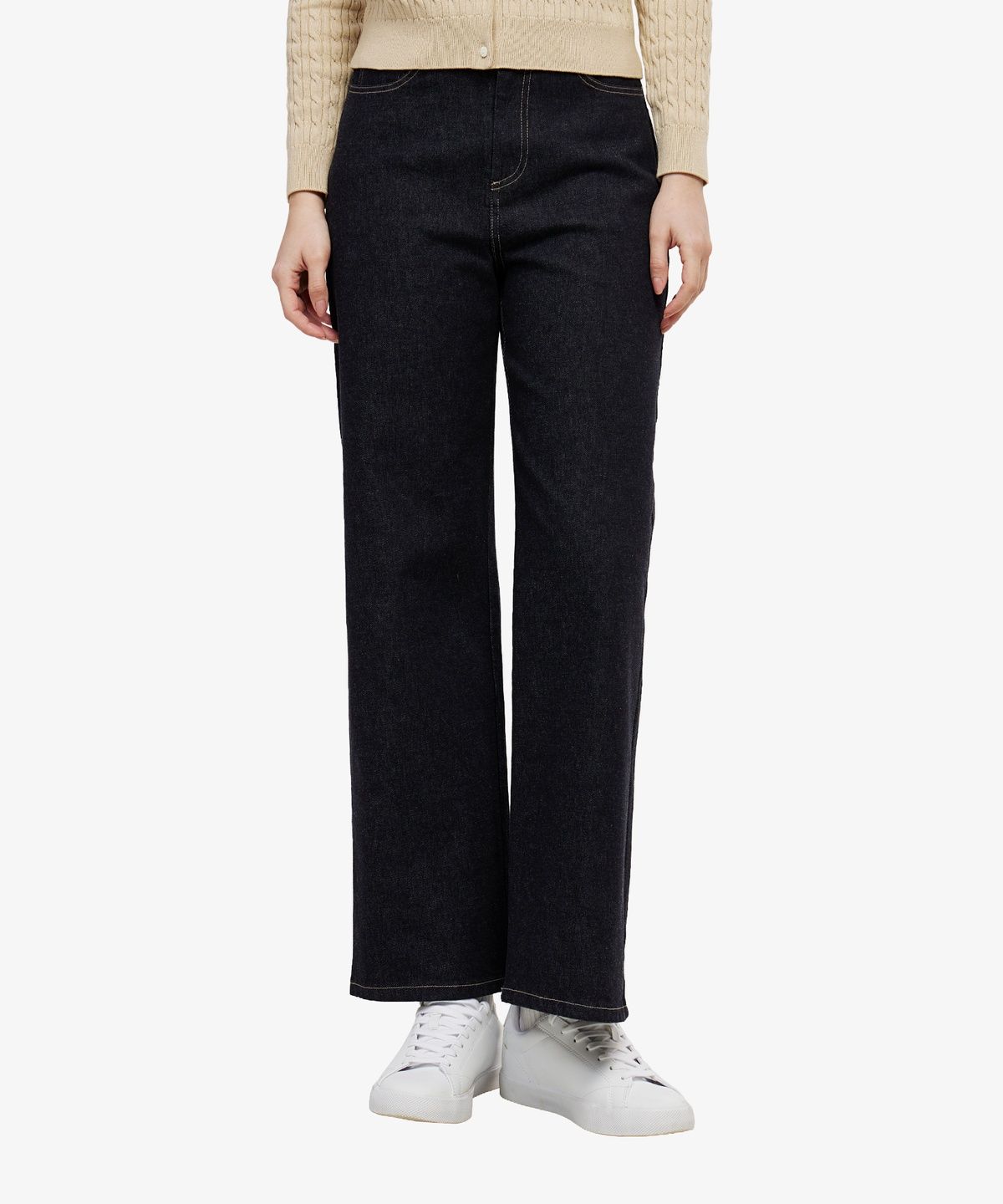 라코스테(LACOSTE) 여성 세미와이드 데님 팬츠 HF816E-56G HDE