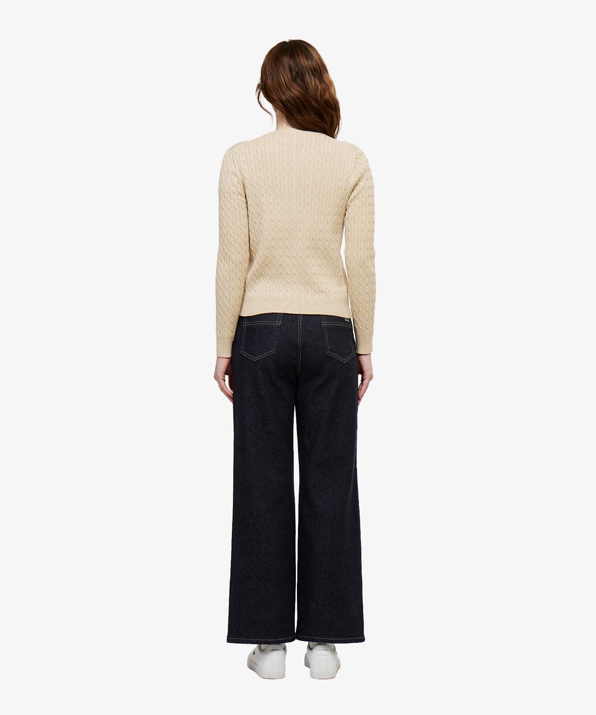 라코스테(LACOSTE) 여성 세미와이드 데님 팬츠 HF816E-56G HDE