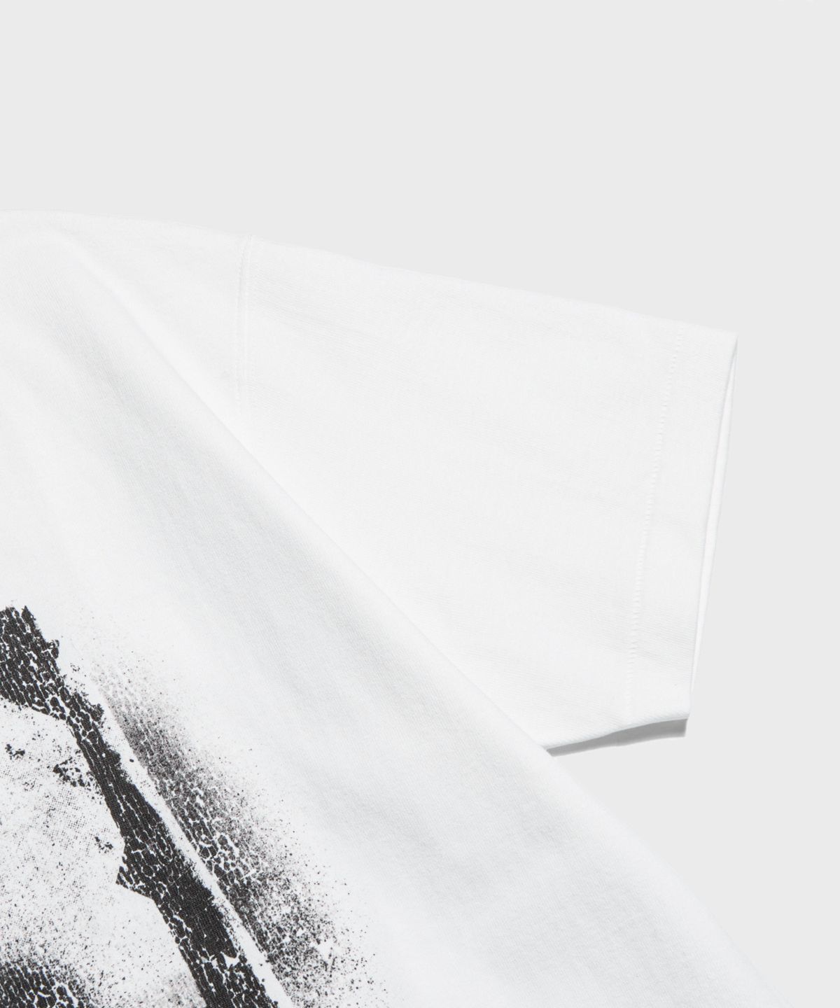 브론슨(BRONSON) Spray Number Loopwheeled Graphic Tee White