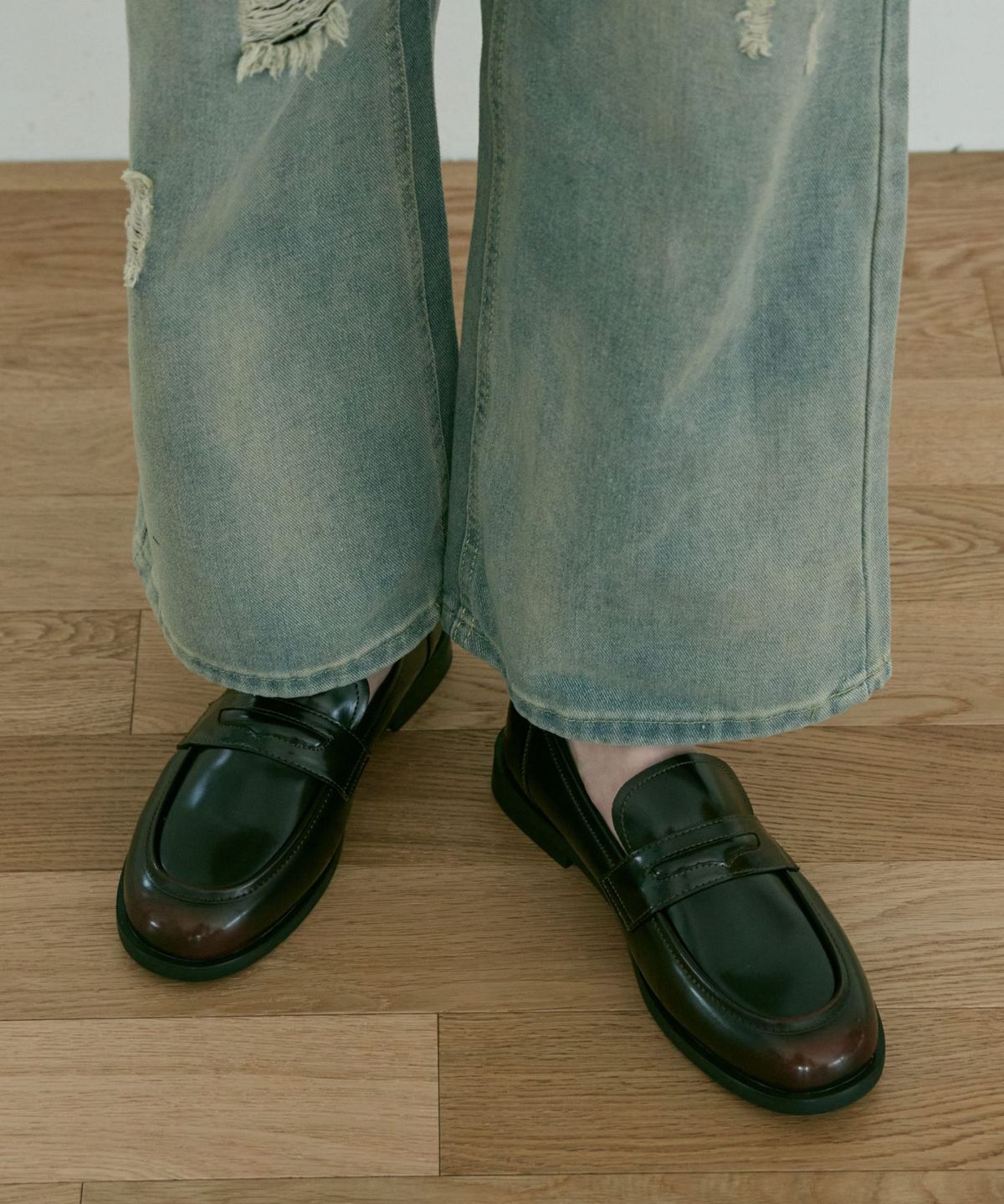 아삐에 마르슈(APIED MARCHE) Vannes 소가죽 페니 로퍼 3cm -PM3019 (2color)