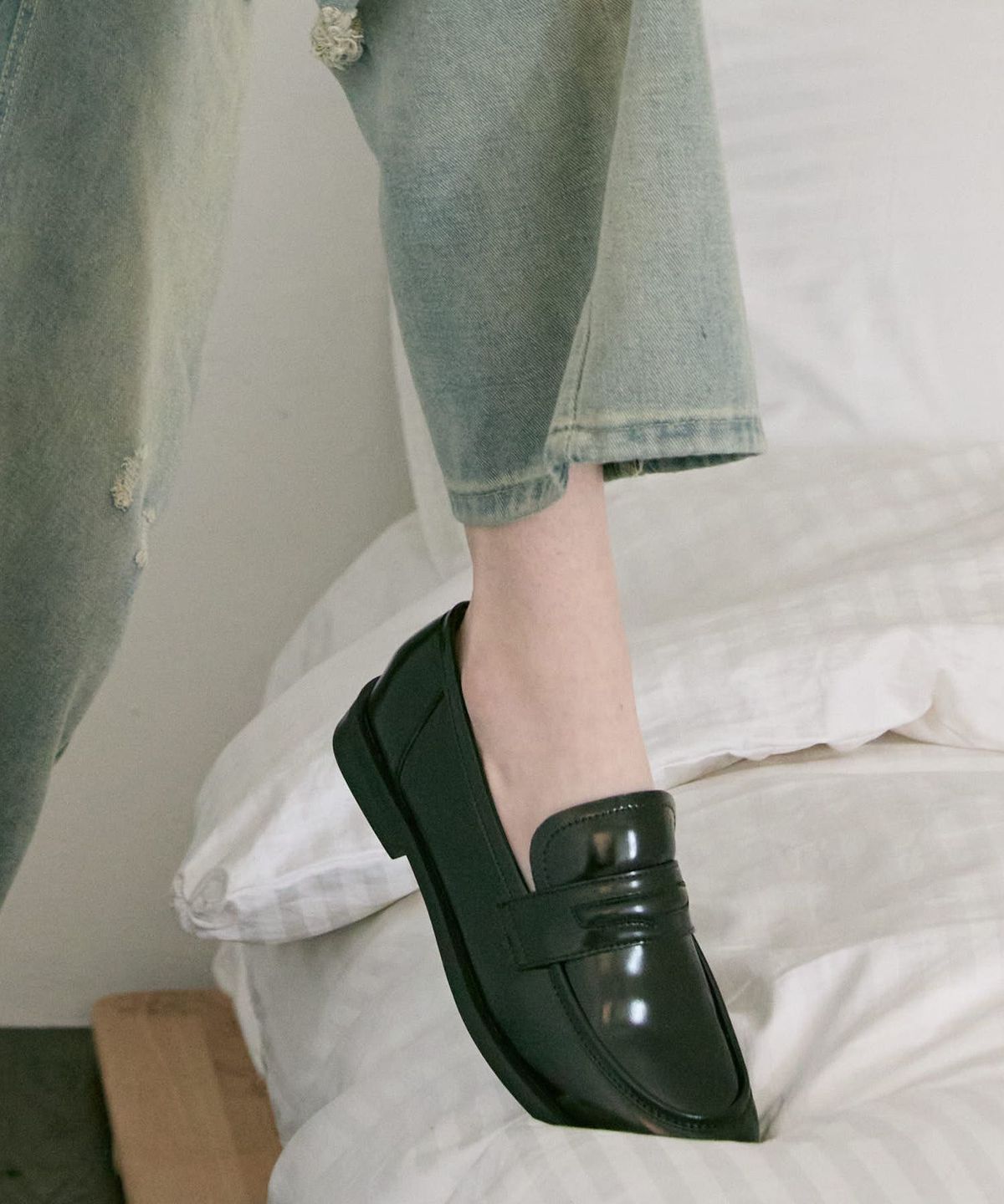 아삐에 마르슈(APIED MARCHE) Vannes 소가죽 페니 로퍼 3cm -PM3019 (2color)