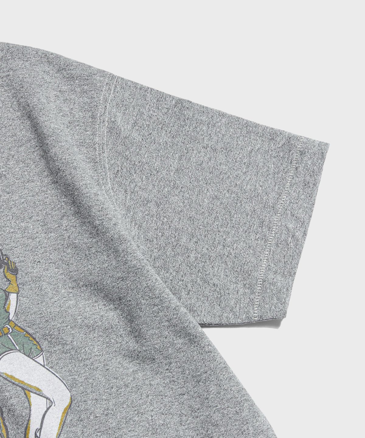 브론슨(BRONSON) Western Boot Loopwheeled Graphic Tee Melange