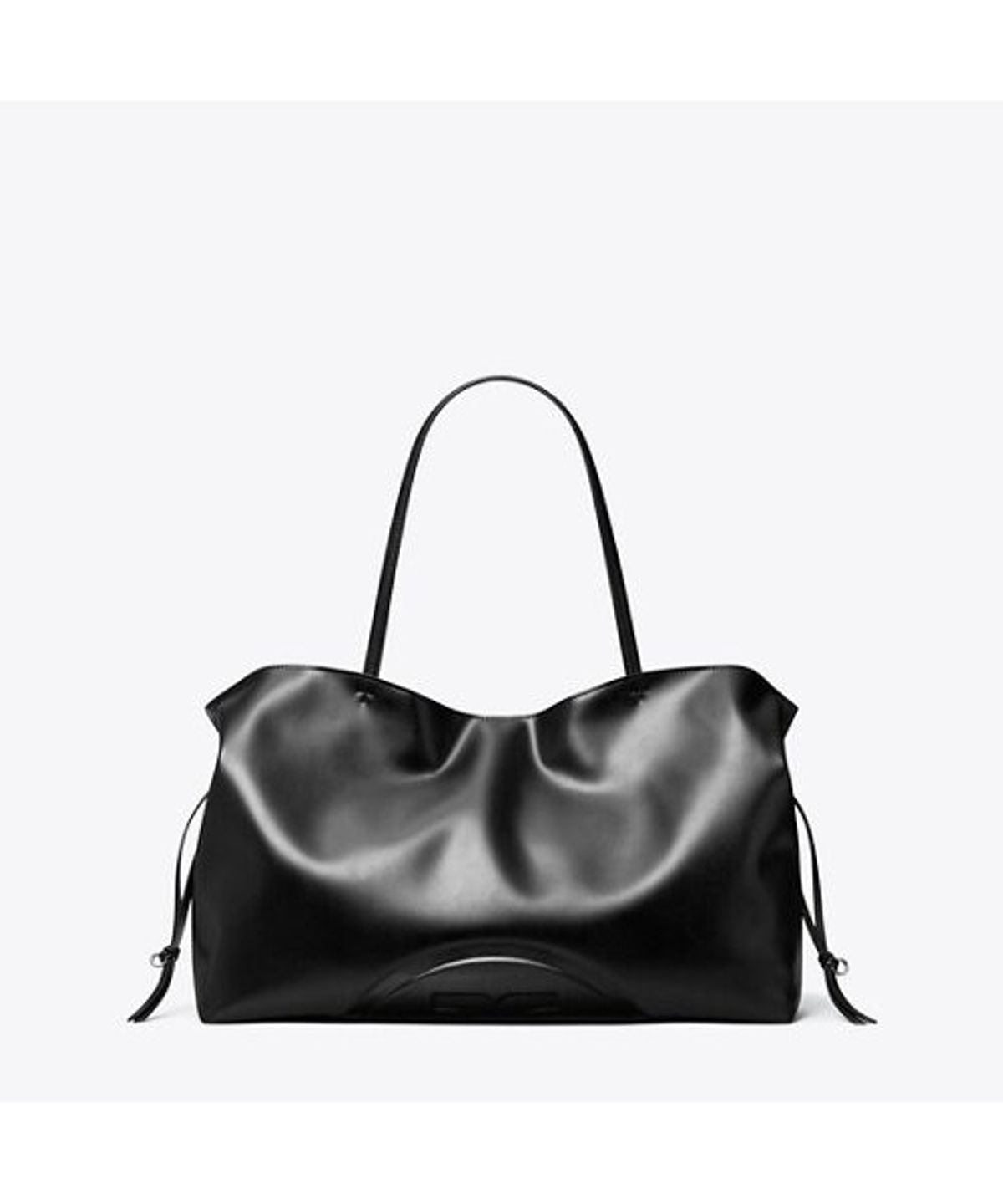 토리버치(TORYBURCH) 엘라 리사이클 드로스트링 토트 - 블랙