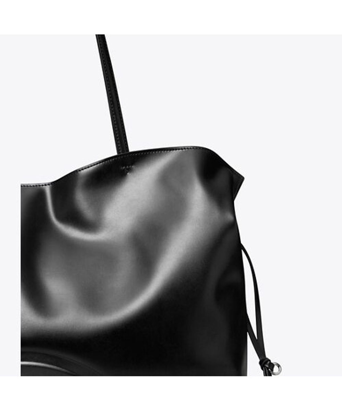 토리버치(TORYBURCH) 엘라 리사이클 드로스트링 토트 - 블랙