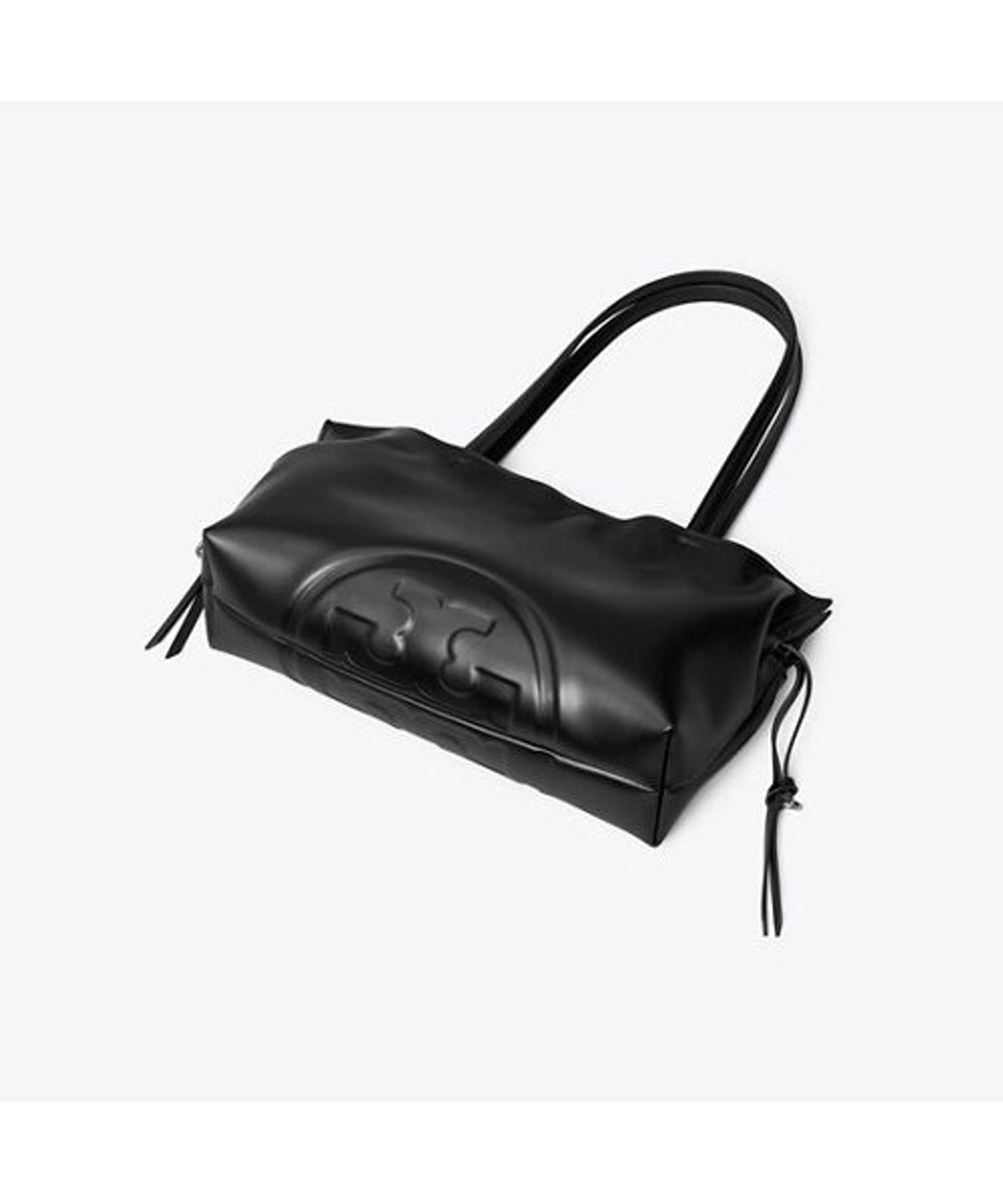 토리버치(TORYBURCH) 엘라 리사이클 드로스트링 스몰 토트 - 블랙