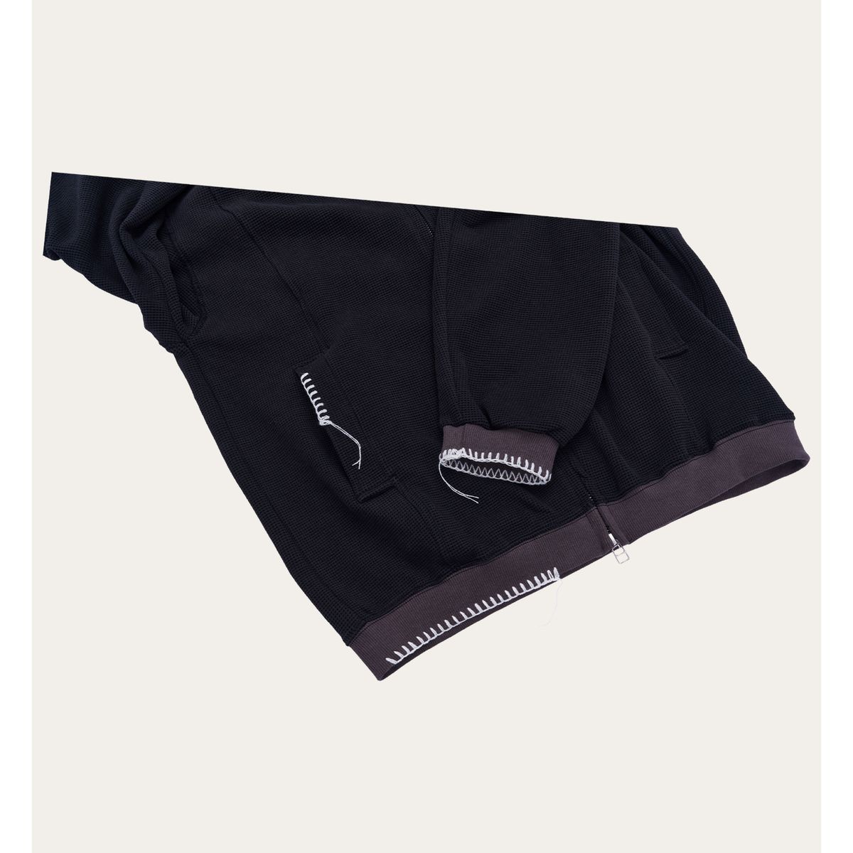 노쿨러스(NOSCOULEURS) UL THERMAL ZIP HOODIE BLACK