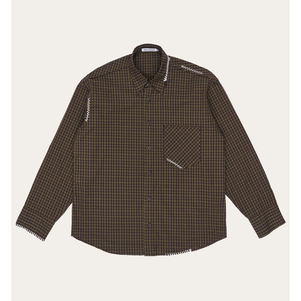 노쿨러스(NOSCOULEURS) UL CHECK SHIRTS 02 BROWN