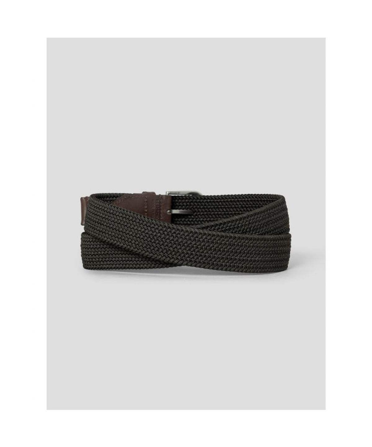 빈폴 액세서리(BEANPOLE ACCESSORY) 엘라스틱 캐주얼 버클 벨트  카키