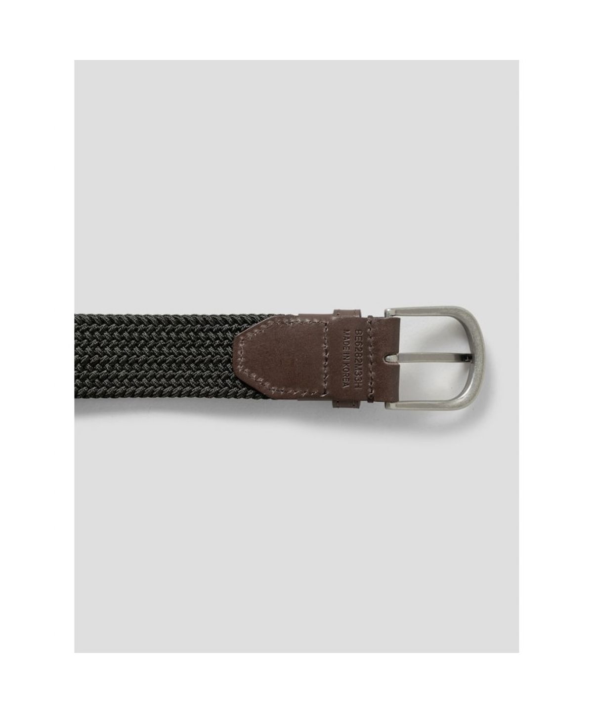 빈폴 액세서리(BEANPOLE ACCESSORY) 엘라스틱 캐주얼 버클 벨트  카키