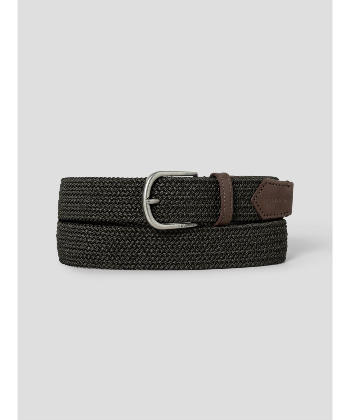 빈폴 액세서리(BEANPOLE ACCESSORY) 엘라스틱 캐주얼 버클 벨트  카키