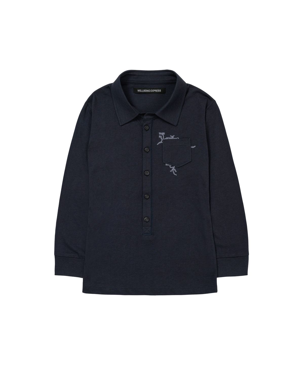 웰빙익스프레스(WELLBEING EXPRESS) Button up 3/4 Sleeve Navy