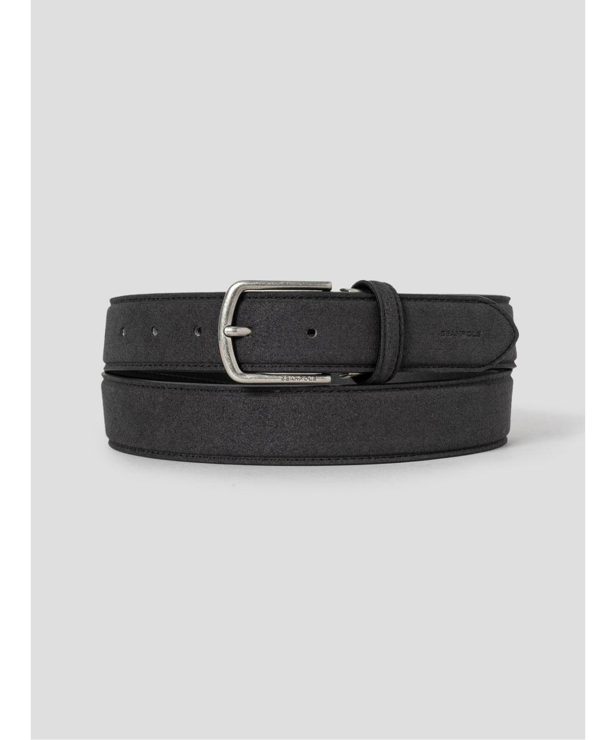 빈폴 액세서리(BEANPOLE ACCESSORY) 스웨이드 캐주얼 버클 벨트  애쉬