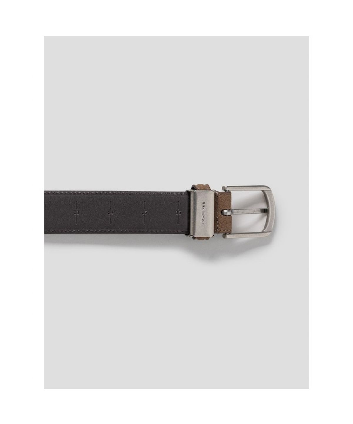 빈폴 액세서리(BEANPOLE ACCESSORY) 스웨이드 캐주얼 버클 벨트  브릭