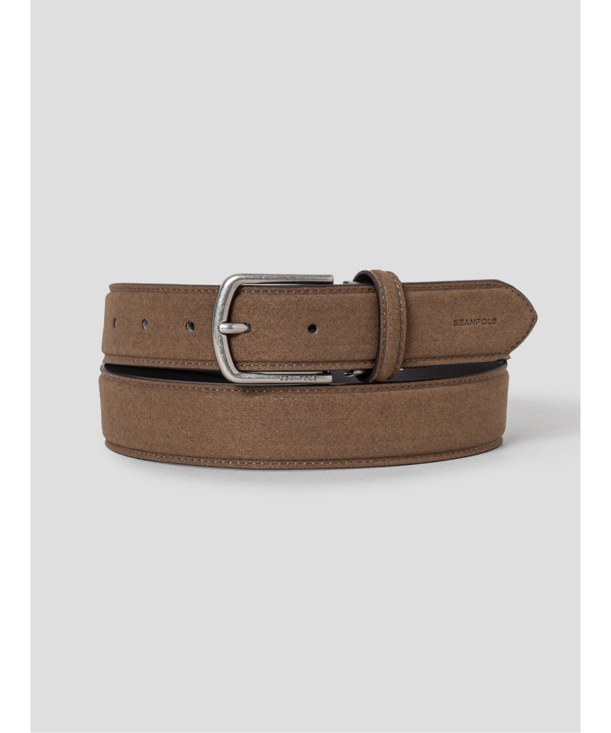빈폴 액세서리(BEANPOLE ACCESSORY) 스웨이드 캐주얼 버클 벨트  브릭
