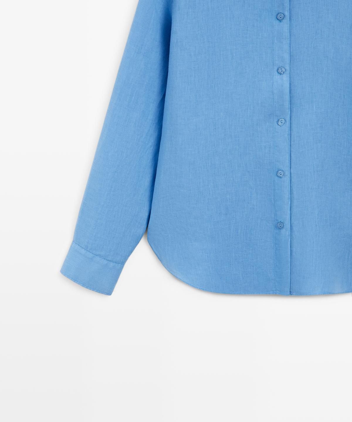 마시모두띠(MASSIMO DUTTI) 100% 린넨 루즈핏 셔츠