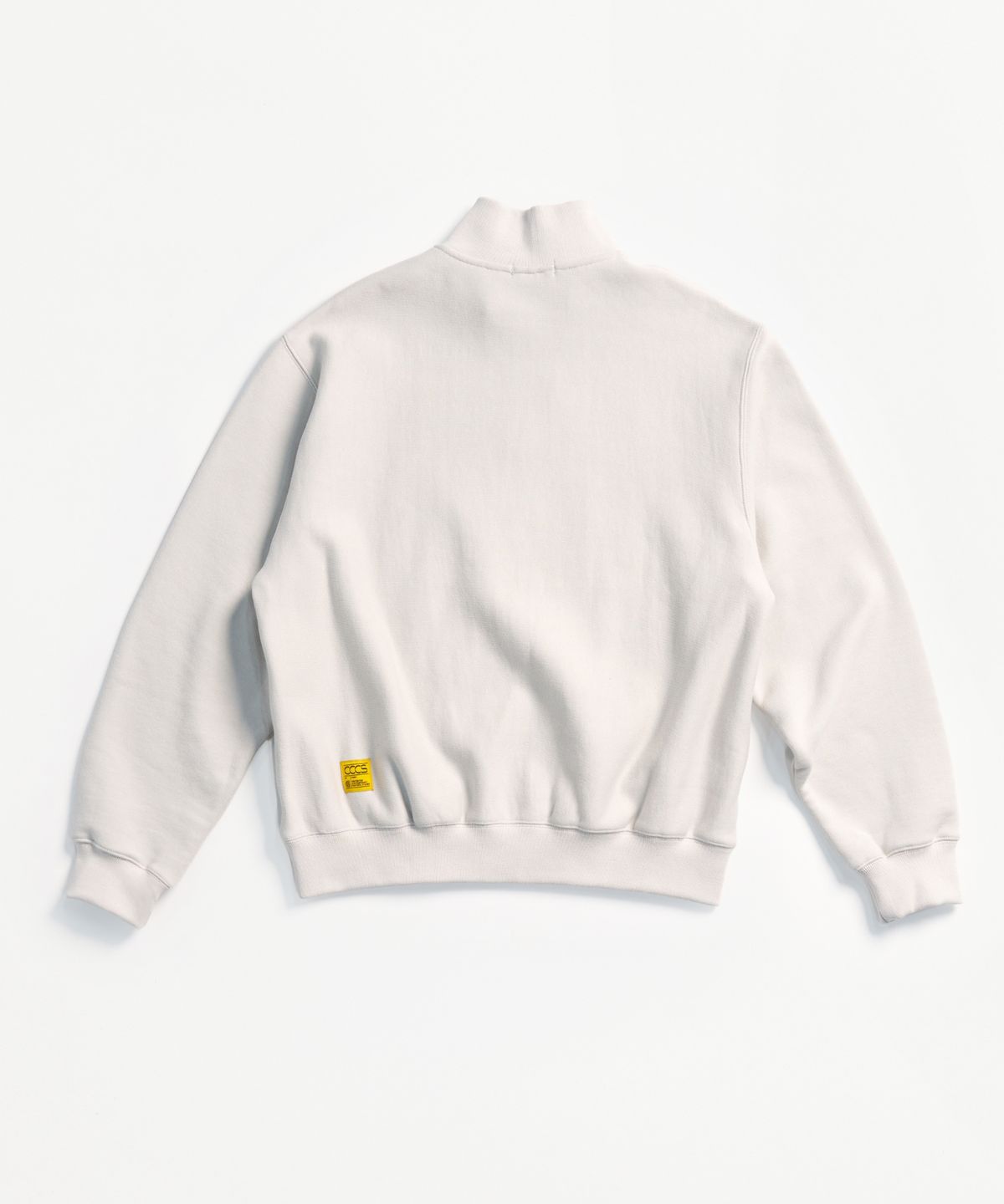 씨씨씨에스(CCCS) LIGHT GREY GEO HALF ZIP-UP SWEATSHIRT