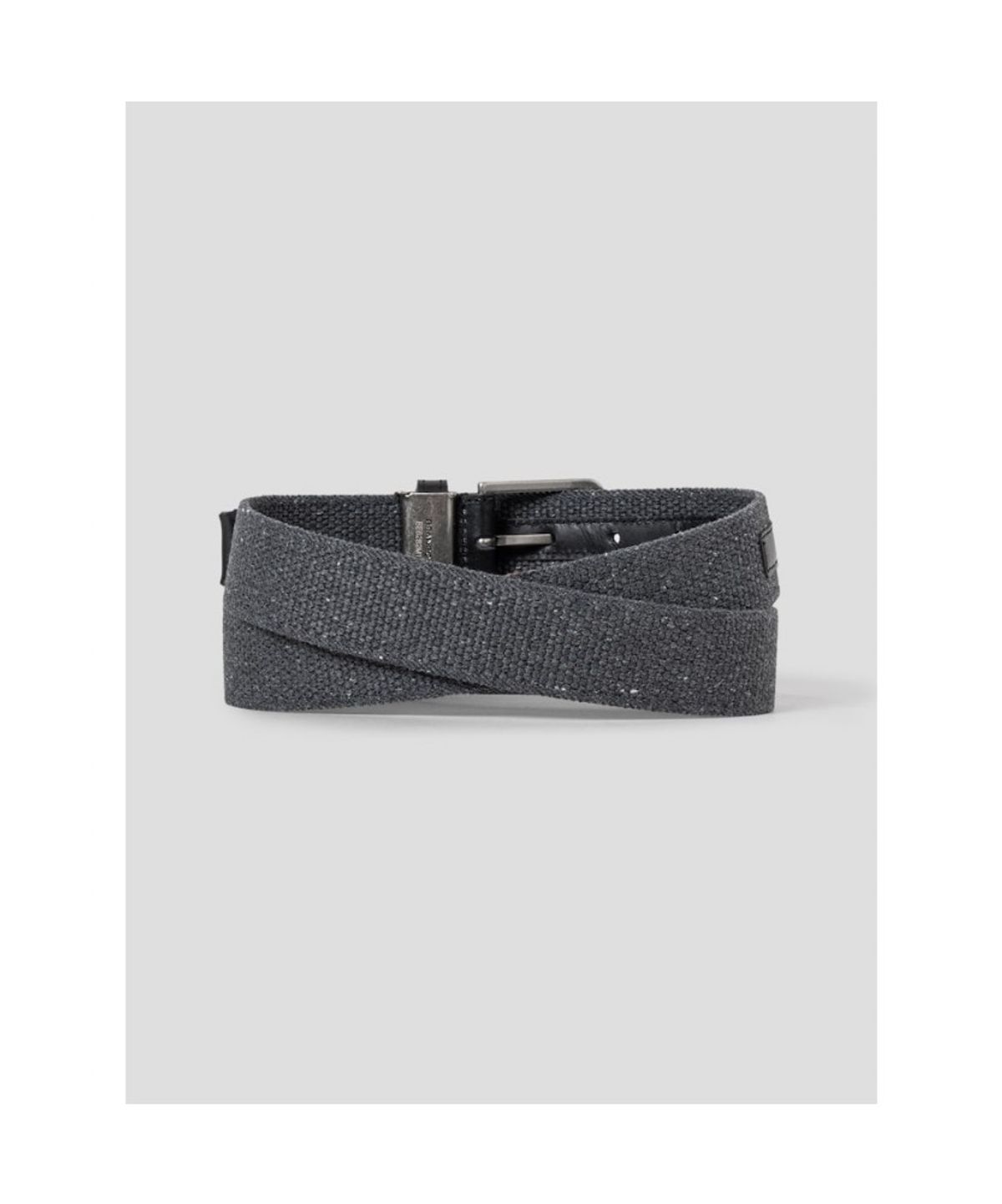 빈폴 액세서리(BEANPOLE ACCESSORY) 가죽 패치 웨빙 캐주얼 버클 벨트  애쉬