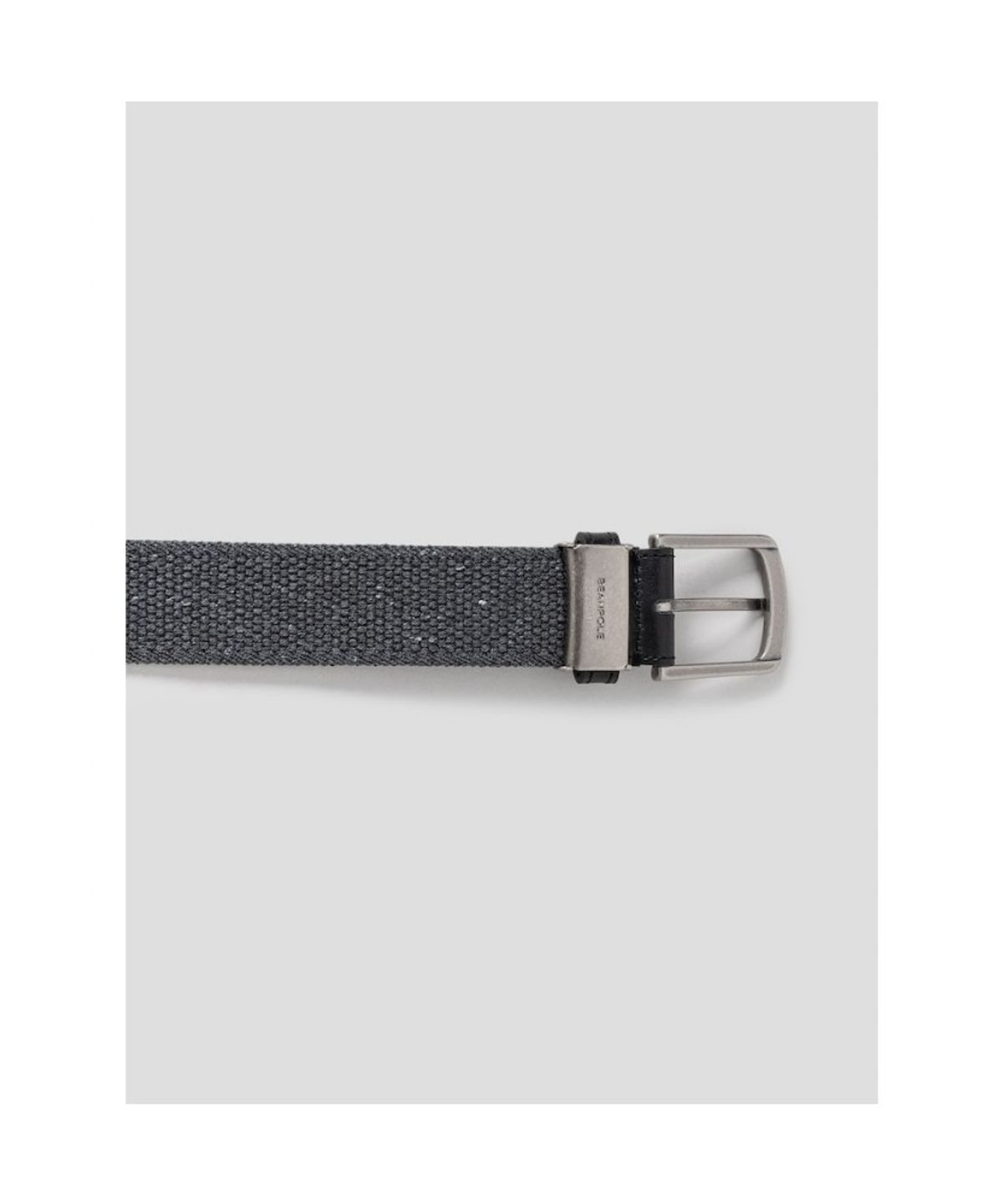 빈폴 액세서리(BEANPOLE ACCESSORY) 가죽 패치 웨빙 캐주얼 버클 벨트  애쉬